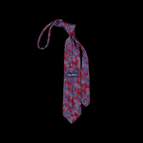 Raudonas prabangus šilkinis kaklaraištis