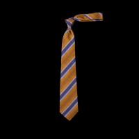 Prabangus dryžuotas šešių klosčių (six-fold) kaklaraištis