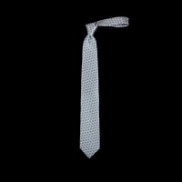 Prabangus žalias rankų darbo šešių klosčių šilkinis kaklaraištis ZILLI