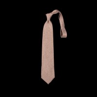 Prabangus smėlio spalvos rankų darbo šilkinis kaklaraištis