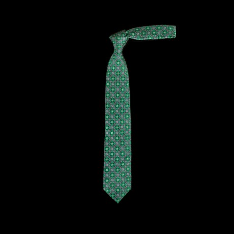 Prabangus smaragdo žalios spalvos šilkinis kaklaraištis