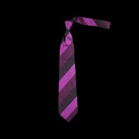 Violetinis dryžuotas prabangus kaklaraištis (padidintas modelis)