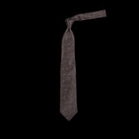 Pilkas prabangus rankų darbo šilkinis kaklaraištis