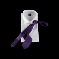 Violetinis originalios tekstūros šilkinis kaklaraištis 