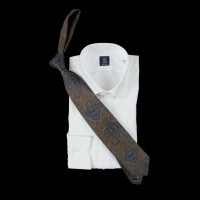 Prabangus žakardinio šilko kaklaraištis su klasikiniais raštais