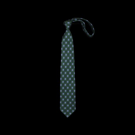 Smaragdo žalios spalvos rankų darbo šilkinis kaklaraištis