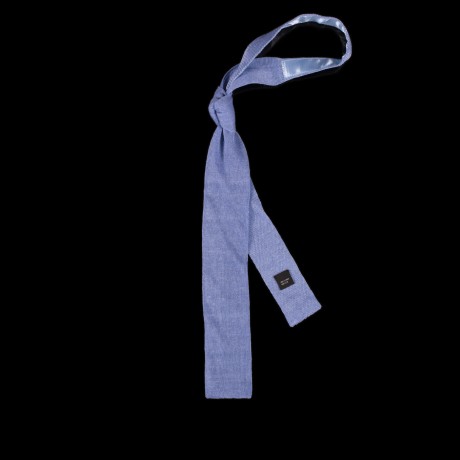 Žydras lininis kaklaraištis