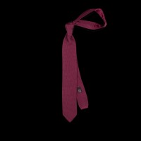 Uogų spalvos megztas kaklaraištis 