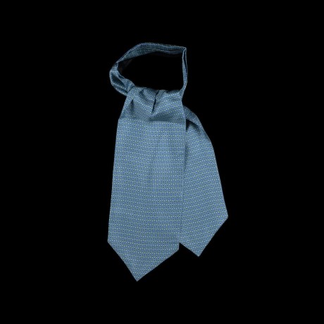 Klasikinė mėlyna šilkinė kaklaskarė