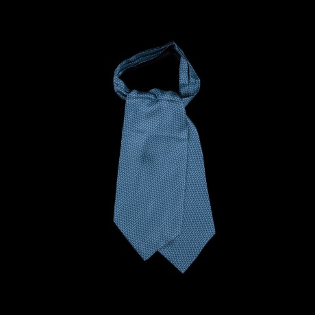 Mėlyna šilkinė kaklaskarė