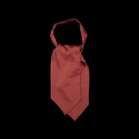 Raudona klasikinė šilkinė kaklaskarė