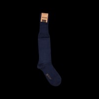 Mėlynos ilgos vyriškos kojinės 