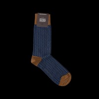 Mėlynos eglutės rašto vyriškos kojinės