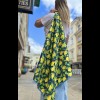 Šilkinė skara „Limoni Blu“ Šilkinė skara „Limoni Blu“